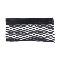 赞属 服装辅料菱形网 黑色 米