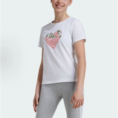 ADIDAS阿迪达斯短袖T恤运动休闲圆领儿童上衣IW2484 D