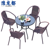 豫龙都餐 桌椅四椅套