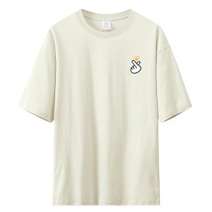 鑫捷登 男女款230克纯棉短袖印花T恤LWKS-T2333