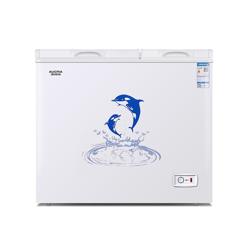 澳柯玛(AUCMA)203升家用顶开门双温冰柜卧式大容量冷藏保鲜冷冻两用双柜双温冷柜家用冷柜BCD-203CNE