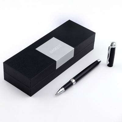 宝克（baoke）PC111 绅宝商务签字中性笔笔哑光纯金属精品笔 黑色0.7mm