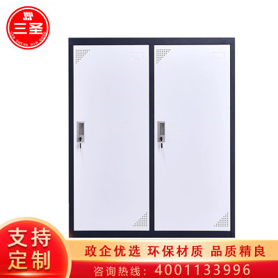 三圣 办公家具钢制拆装更衣柜铁皮柜员工宿舍储物寄存包柜矮柜小二门