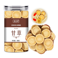 甘草中药材甘肃甘草片光甘草香料红皮生甘草大片干姜汤原料甘草粉9260