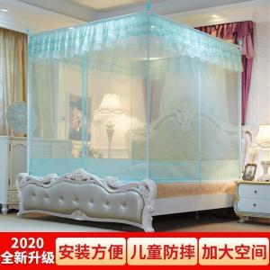 美帮汇蒙古包蚊帐家用1.8m2米床防摔儿童防蚊罩床1.5m围栏夏季1.2床纹账