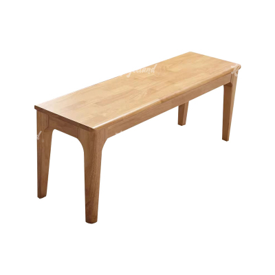 洛诗莲 (RoyceLand) 全实木长条凳餐桌凳换鞋凳床尾凳原木色1.2米