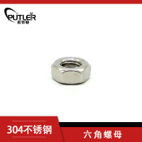班特勒不锈钢1型六角螺母 M4mm A2级