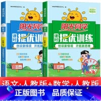 2本:语文+数学 人教版 三年级下 [正版]2025提优训练课时优化作业一二三四五六年级下册上册语文人教数学苏教北师大英