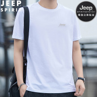 JEEP SPIRIT吉普圆领短袖T恤男士夏季休闲时尚半袖T恤衫