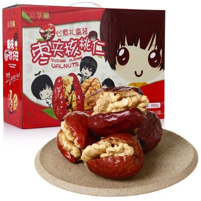 味孚琳888g礼盒装枣夹核桃仁