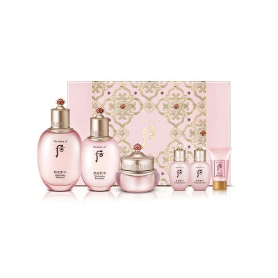 WHOO后拱辰享水妍水乳面霜套装套盒六件套装礼盒控油平衡保湿补水