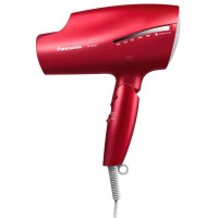 松下Panasonic EH-NA9C-RP 1800瓦特红色电吹风6档冷热风护发便携可折叠设计漏电保护单集风嘴