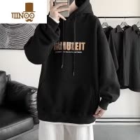 YANXU卫衣男连帽衫新款潮牌宽松加绒外套港风套头上衣服休闲百搭