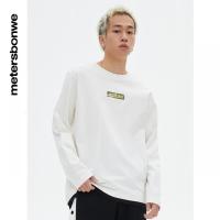 [好货直降:89]美特斯邦威男圆领假两件长袖恤