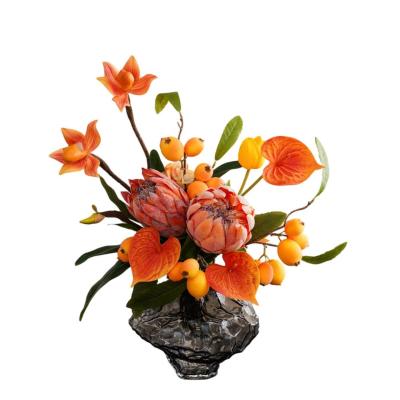 豫众诺 仿真绿植花 中盆 个