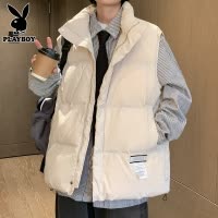 花花公子羽绒棉马甲男士宽松外穿坎肩衣服冬季休闲立领马夹外套潮