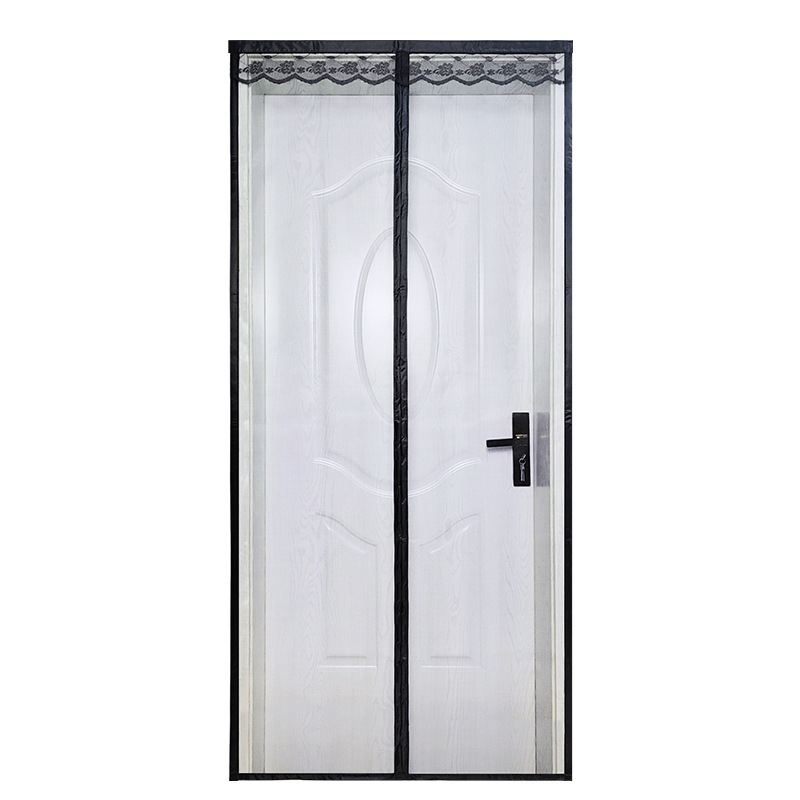 夏季纱窗磁性魔术贴家用防蚊门帘 玻璃纤维门帘免打孔门帘 平方米计价