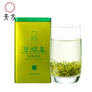 新茶春茶安徽天方碧螺春绿茶200g罐装 雨前炒青茶叶