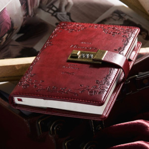 林檎日记本带锁密码笔记本带锁创意复古手账本学生记事本文具笔记本加厚男女儿童日记本精美送朋友商务礼品送女朋友老婆生日礼物送