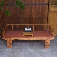 老榆木家具板沙发椅风化老板靠背扶手椅免漆禅椅罗汉床实木椅