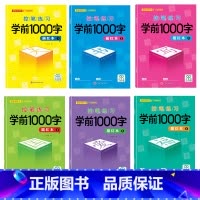 [6册装]控笔练习学前1000字描红本 [正版]幼小衔接控笔学前1000字 为一年级做准备轻松写好字控笔描红本彩图注音练