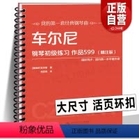 [正版]2023年新活页环车尔尼钢琴初级练习作品599(精注版)车尔尼599 平铺大尺寸大字清晰音乐 经典钢琴曲儿童入
