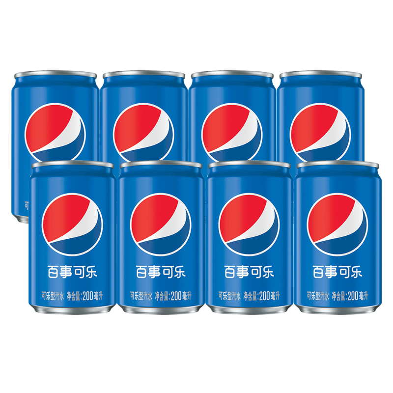 百事可乐 迷你罐可乐200ml*8罐装