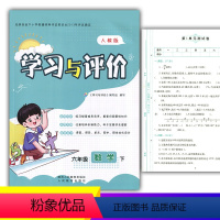 数学 [正版]2024新课程6/六年级下册数学学习与评价A版配套人教版教辅 陕西人民教育出版社 小学生六年级下册数学同步