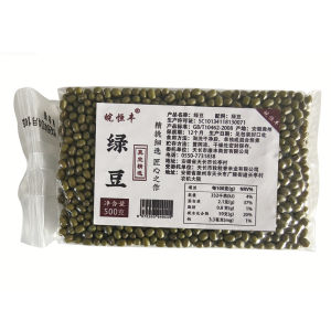 皖恒丰五谷杂粮真空精选绿豆500g一袋