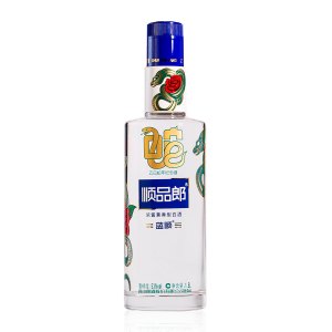 郎酒 顺品郎蓝顺蛇年纪念酒兼香型白酒 53度1.5L