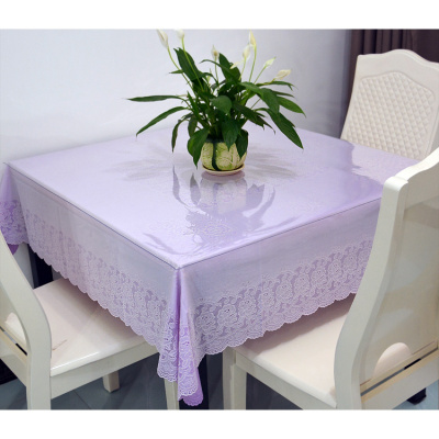 家用塑料桌布pvc防水防油餐桌布免洗台布正方形欧式印花八仙桌垫