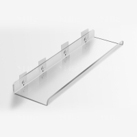 翌嘉YJ4122650 亚克力夹缝镜柜层隔板卫生间浴室壁挂储物架免打孔墙上置物架