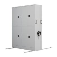 臻远 ZY-MJJA-02 手摇密集架移动档案柜钢制轨道密集柜 通双节 一列二组