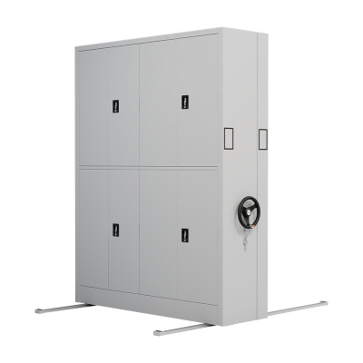 臻远 ZY-MJJA-02 手摇密集架移动档案柜钢制轨道密集柜 通双节 一列二组