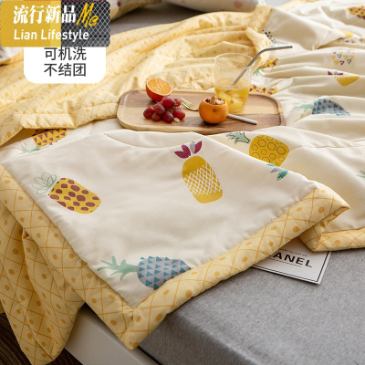 夏凉被空调被棉春秋被单人学生宿舍薄款夏季被子被芯双人被棉 三维工匠