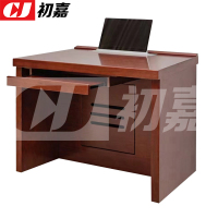 初嘉(CJ) 升降电脑桌多媒体办公桌会议培训桌 1米单人位