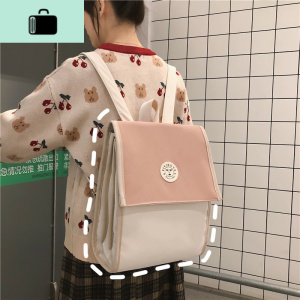 书包女韩版原宿ulzzang高中学生校园森系背包双肩包百搭初中学生NEW LAKE