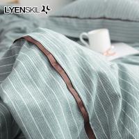 家柏饰(CORATED)风洛卡棉简约四件套纯色1.8m床上用品宿舍被套床单三件套