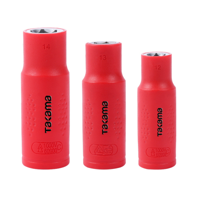 高松(takama)绝缘加长套筒头(vde耐压1000V 12.5mm1/2方系列)17mm v512017/1个