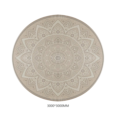 翌嘉YJ40802123 客厅沙发地毯免洗可擦圆形地垫