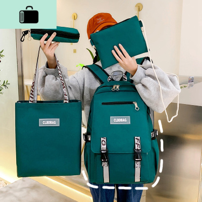 大容量书包女韩版高中学生背包ins风校园简约百搭森系潮牌双肩包NEW LAKE