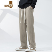 YANXUWP美式街头直筒运动裤男垂感阔腿卫裤宽松潮牌休闲裤子男秋季