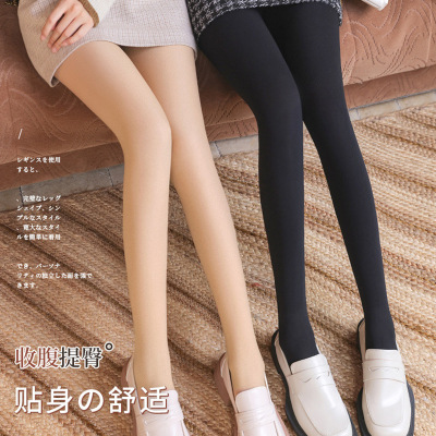 打底裤光腿神器春秋薄绒肉色丝袜女秋冬裸感打底袜加绒加厚连裤袜