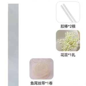 维诺亚紫色扭扭棒花束手工diy材料包郁金香百合花虞美人手捧永生花套装