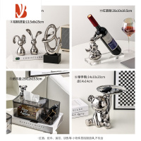 三维工匠网红高颜值抽纸盒客厅卧室创意家用餐桌面亚克力纸巾盒收纳盒 轻奢五件套