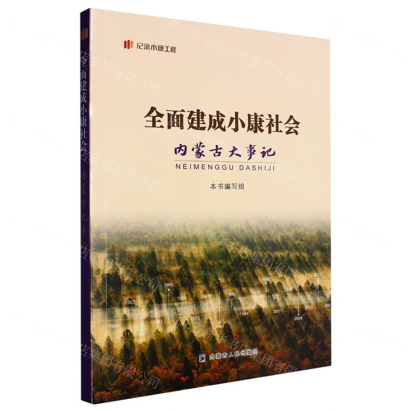 [N]全面建成小康社会内蒙古大事记/纪录小康工程-9787204172702