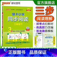 同步阅读 三年级下 [正版]下册新版小学同步阅读三年级语文上册阅读真题练好语文阅读理解抓考点练真题强化训练练习题暑假课外