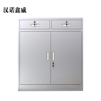 汉诺鑫威304不锈钢矮柜西药医疗柜二斗文件活动抽屉储物工具柜器械活动柜