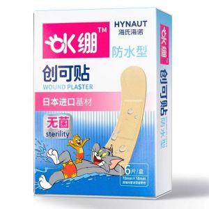 海氏海诺 6片装无菌防水型OK绷创可贴皮肤伤口护理一次性透气伤可贴创口贴