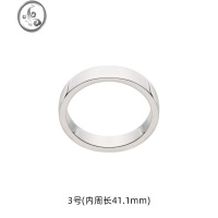 JiMi2023年新款小众设计简约基本款925银戒指女情侣对戒指环潮